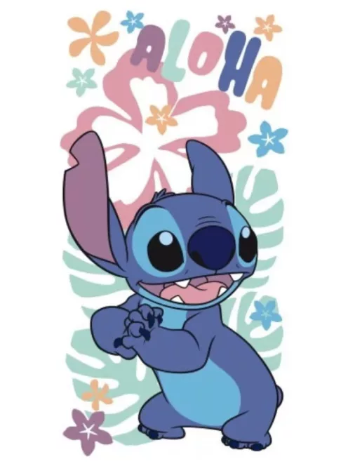 Lilo és Stitch, A csillagkutya fürdőlepedő, strandtörölköző 70x140 cm (Fast Dry) Nr 02