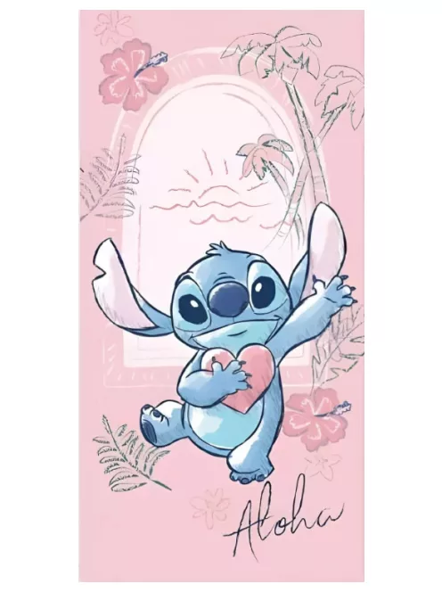 Lilo és Stitch, A csillagkutya fürdőlepedő, strandtörölköző 70x140 cm (Fast Dry) Nr 03