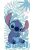 Disney Lilo és Stitch, A csillagkutya Palm Leaves fürdőlepedő, strandtörölköző 70x140 cm