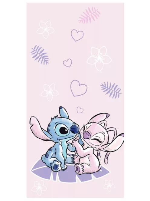 Lilo és Stitch, A csillagkutya fürdőlepedő, strandtörölköző 70x140 cm Nr 08