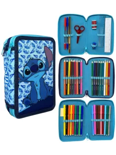   Disney Lilo és Stitch, A csillagkutya Happy tolltartó töltött 3 emeletes Nr2