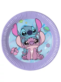   Lilo és Stitch, A csillagkutya papírtányér, party tányér 8 DARABOS, 20 cm FSC Nr3