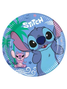   Lilo és Stitch, A csillagkutya papírtányér, party tányér 8 DARABOS, 20 cm FSC Nr2