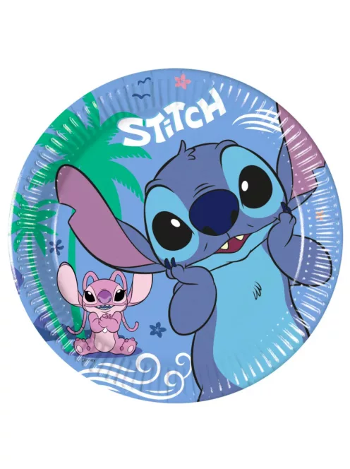 Lilo és Stitch, A csillagkutya papírtányér, party tányér 8 DARABOS, 20 cm FSC Nr2