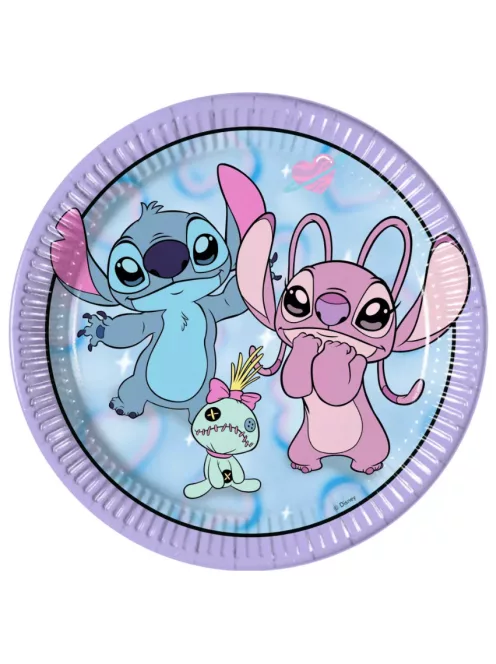 Lilo és Stitch, A csillagkutya papírtányér, party tányér 8 DARABOS, 23 cm FSC Nr4