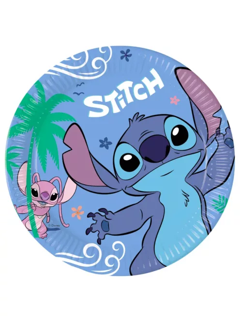 Lilo és Stitch, A csillagkutya papírtányér, party tányér 8 DARABOS, 23 cm FSC Nr1