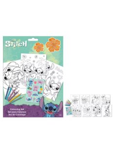  Disney Lilo és Stitch, A csillagkutya Aloha színező + matrica szett