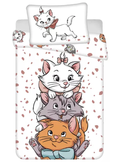 Marie Aristocat gyerek, ovis ágyneműhuzat 100×135 cm, 40×60 cm Nr 05
