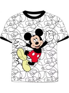   Disney Mickey gyerek rövid ujjú póló, felső 3 év, 4 év, 5 év, 6 év, 7 év, 8 év