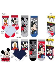 Disney Mickey gyerek zokni 3 pár/csomag 23-34