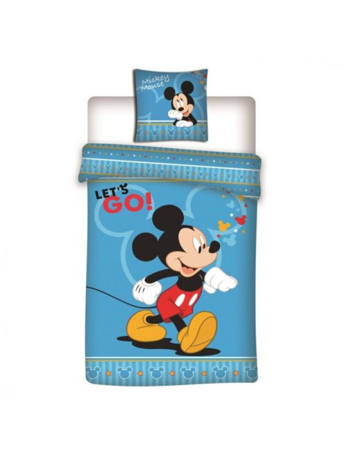Disney Mickey Let's Go ágyneműhuzat 140×200 cm, 63×63 cm microfibre /microfiber