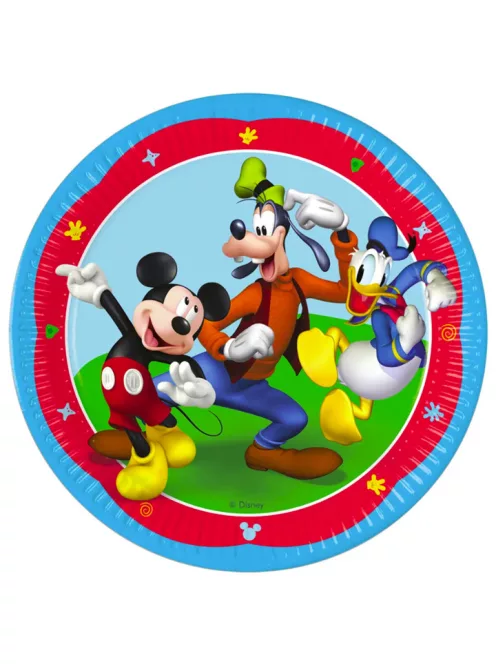 Mickey papírtányér, party tányér 8 DARABOS, 23 cm FSC Nr4