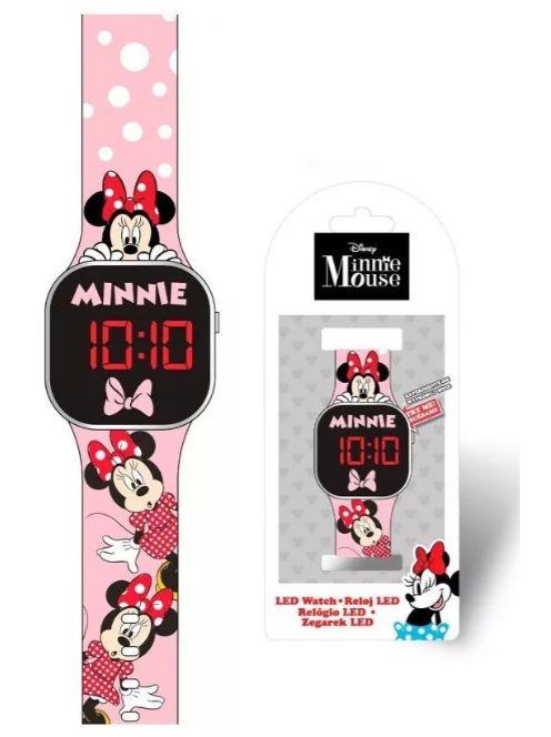 Disney Minnie Pink digitális LED karóra