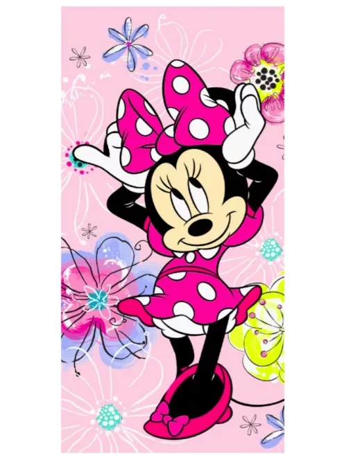 Minnie fürdőlepedő, strandtörölköző 70x140 cm Nr 13