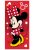 Disney Minnie Pretty in Red fürdőlepedő, strandtörölköző 70x140 cm