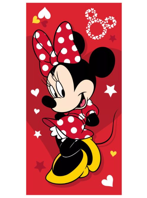 Disney Minnie Pretty in Red fürdőlepedő, strandtörölköző 70x140 cm