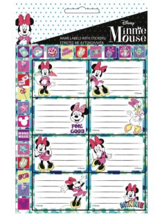 Disney Minnie Smiles füzetcímke MATRICÁVAL 16 darabos