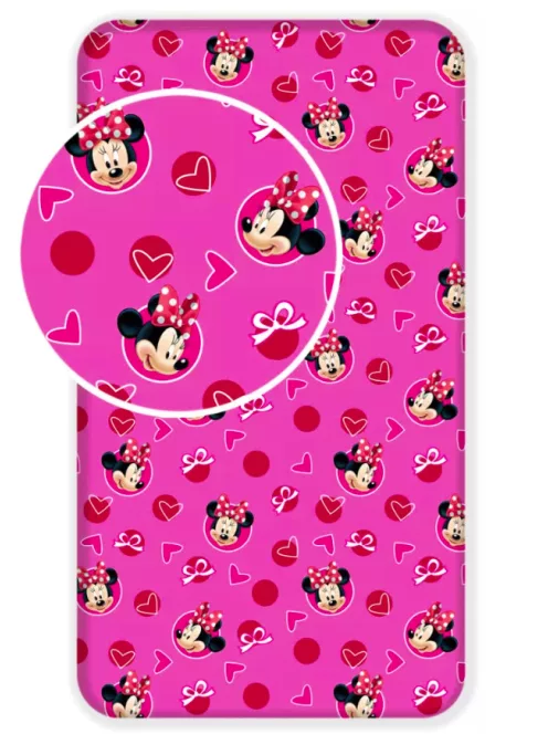 Minnie gumis lepedő 90x200 cm Nr 04
