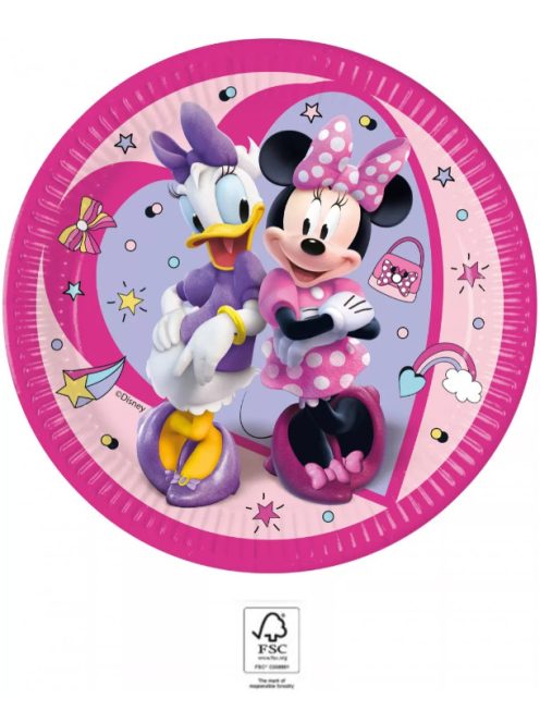 Disney Minnie Junior papírtányér 8 DARABOS, 23 cm FSC Nr3