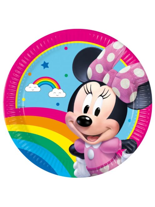 Disney Minnie Makes Me Smile papírtányér 8 DARABOS, 23 cm FSC Nr4