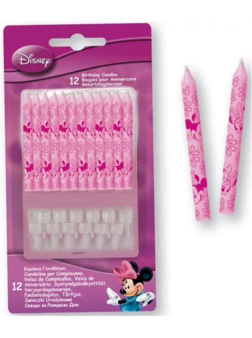 Disney Minnie Junior tortagyertya, gyertya szett 12 DARABOS
