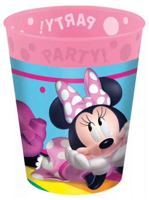 Disney Minnie Makes Me Smile micro prémium műanyag pohár 250 ml Nr2