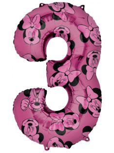 Disney Minnie Pink fólia lufi 3-as szám 66 cm