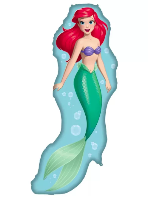 Disney Hercegnők Ariel Curious fólia lufi 40x99 cm Nr8