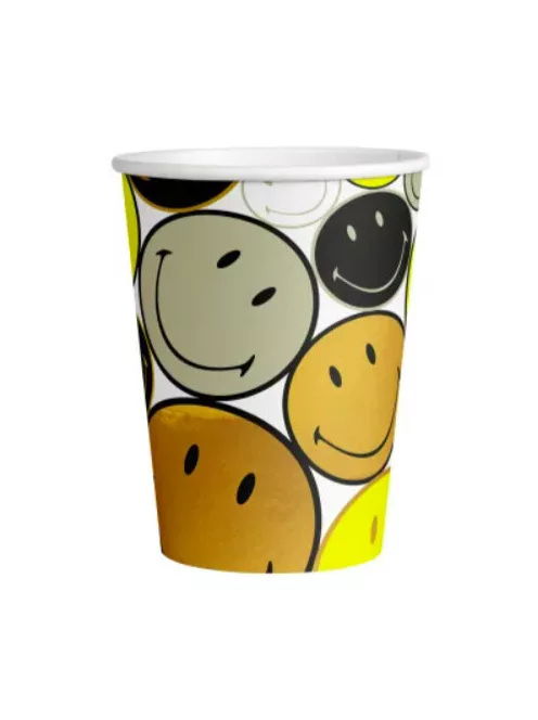 Emoji Smiley Originals papír papírpohár, party pohár 8 DARABOS, 250 ml Nr1