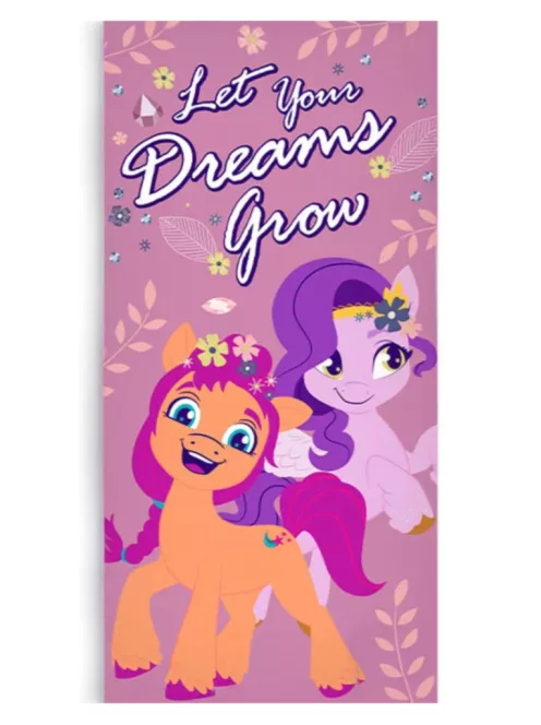 Én kicsi pónim Dreams Grow fürdőlepedő, strand törölköző 70x140cm Nr2