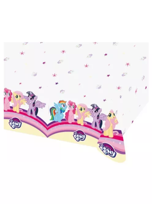Én kicsi pónim Rainbow Sparkle Party műanyag asztalterítő 120x180 cm