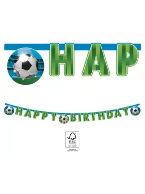 Focis Soccer Fans Happy Birthday felirat FSC 2 MÉTER Nr3