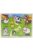 Fogantyús fa puzzle, fogós puzzle, kirakó 30x23 cm - Állatos Nr6