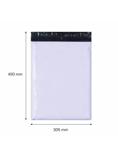 Futártasak, futár zacskó 305x450 mm szürke (1 darab)