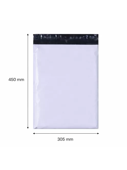 Futártasak, futár zacskó 305x450 mm szürke (1 darab)