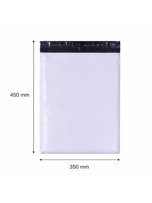 Futártasak, futár zacskó 350x450 mm szürke (1 darab)