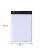 Futártasak, futár zacskó 450x550 mm szürke (1 darab)