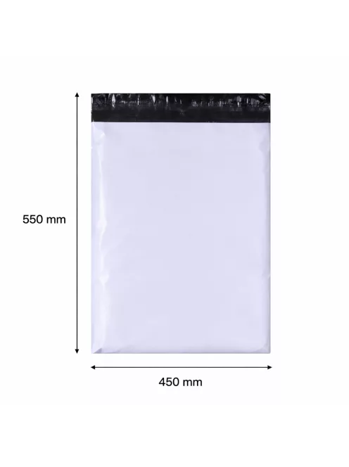 Futártasak, futár zacskó 450x550 mm szürke (1 darab)
