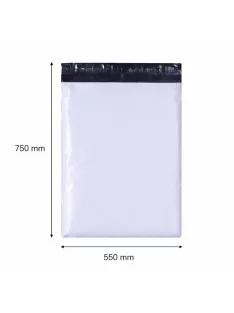 Futártasak, futár zacskó 550x750 mm szürke (1 darab)