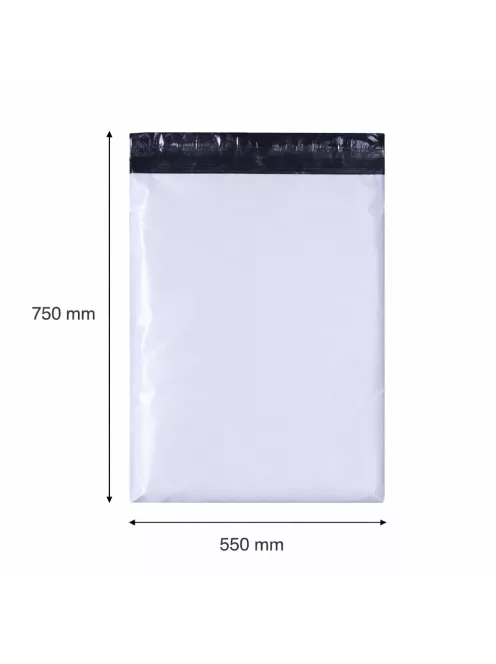 Futártasak, futár zacskó 550x750 mm szürke (1 darab)