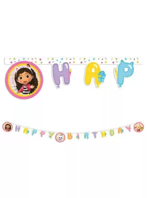 Gabi babaháza Friends Happy Birthday felirat FSC 2 méter