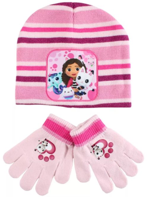 Gabi babaháza Cuddle Paws gyerek sapka + kesztyű szett Nr1