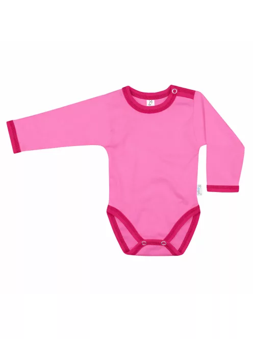 Kynga sötét rózsaszín-magenta hosszú ujjú gyerek body 104