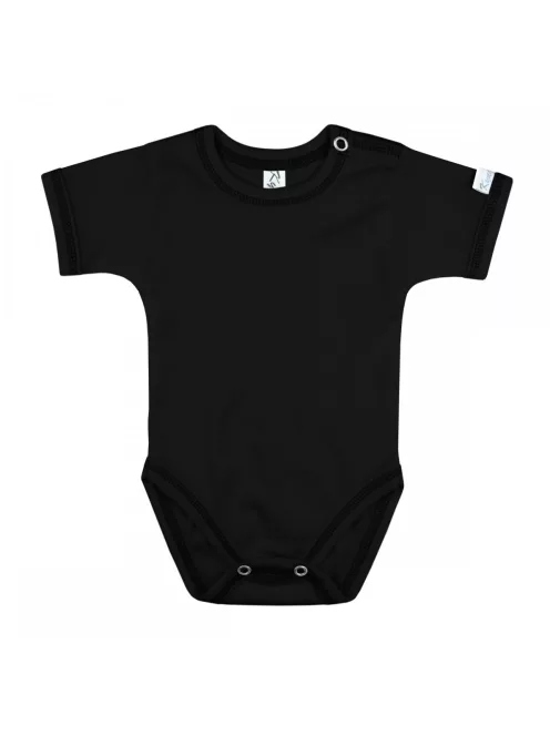 Kynga fekete rövid ujjú gyerek body 110
