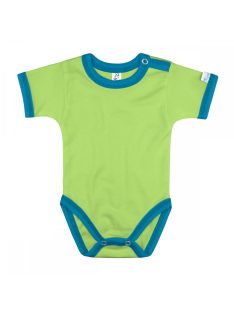   Kynga kivizöld-azúrkék rövid ujjú gyerek body 104, 110, 116, 122, 128, 134, 140, 146, 152 cm