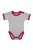 Kynga melírszürke-piros rövid ujjú gyerek body 104, 110, 116, 122, 128, 134, 140, 146, 152 cm