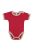 Kynga piros-mogyoró rövid ujjú gyerek body 104, 110, 116, 122, 128, 134, 140, 146, 152 cm - KIFUTÓ SZÍN, UTOLSÓ DARABOK!