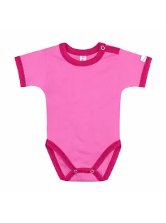   Kynga sötét rózsaszín-magenta rövid ujjú gyerek body 104