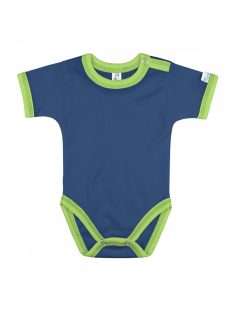   Kynga sötétkék-kivizöld rövid ujjú gyerek body 104, 110, 116, 122, 128, 134, 140, 146, 152 cm