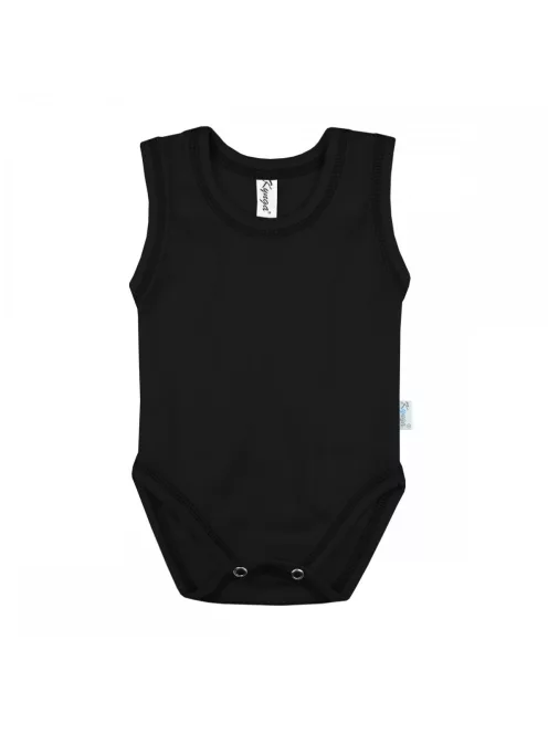 Kynga fekete ujjatlan gyerek body 122